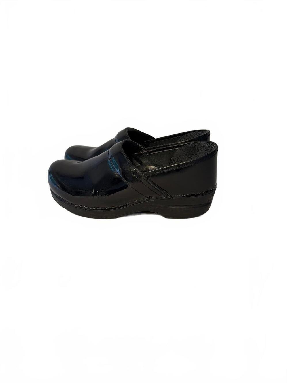 DANSKO Professional Black Patent Leather Clogs Size 41 10.5 11 - Picture 4 of 10